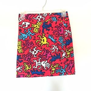 Keith Haring mini skirt