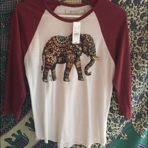 Pacsun shirt with elephant