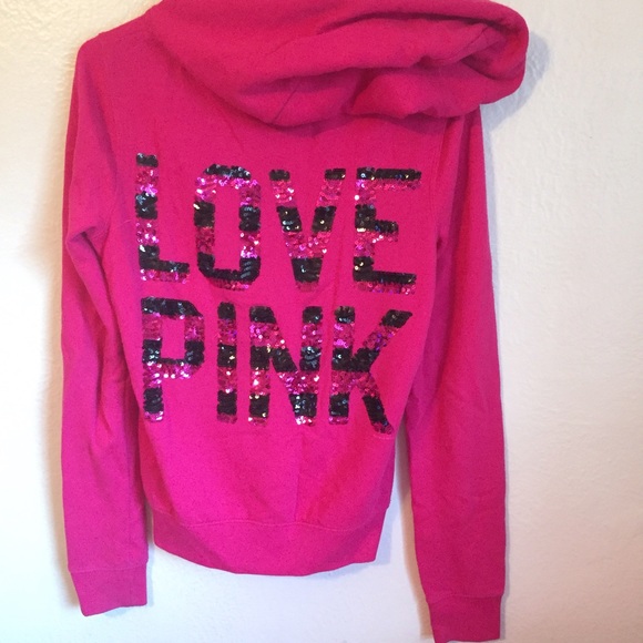 Pink Sequence Hoodie - Picture 1 of 3