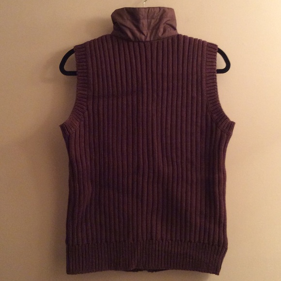 FINAL$$ Fossil Knit & Poly Winter Zip Vest GUC XL - Picture 4 of 4