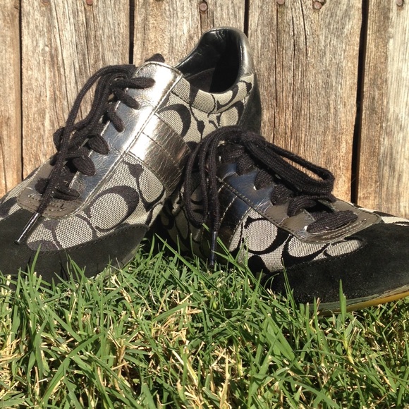 Coach Shoes - Black signature Coach shoes