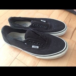 Black slip on Vans
