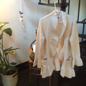 Flowy fleeced cardigan