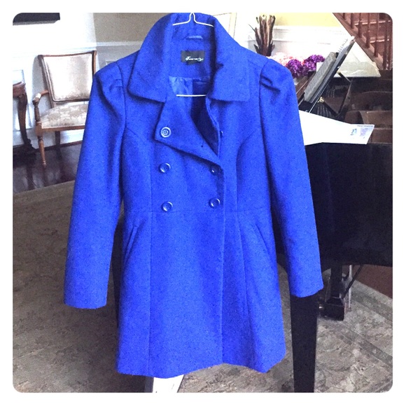 Royal Blue fall/winter trench coat