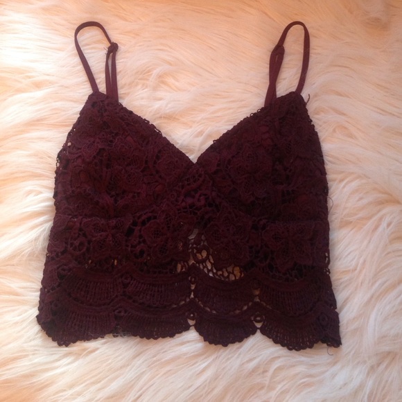 dark purple bralette