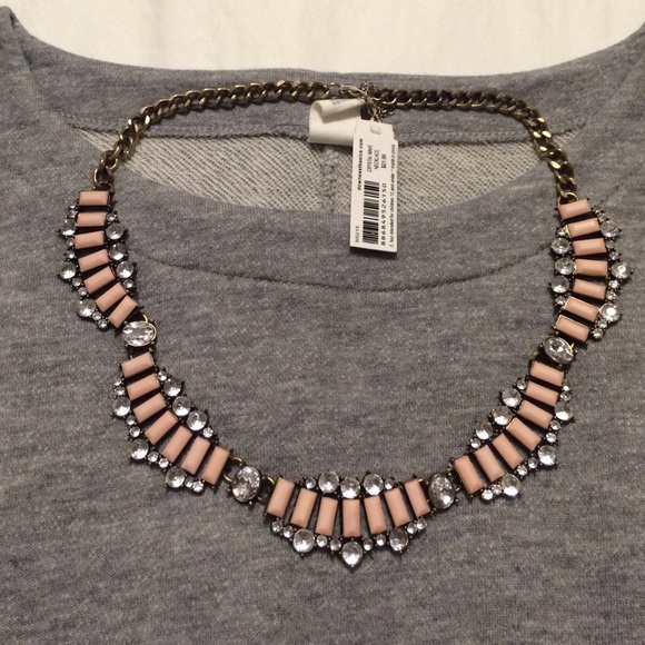 Downeast Basics Pastel Pink Statement Necklace NWT - Picture 2 of 4