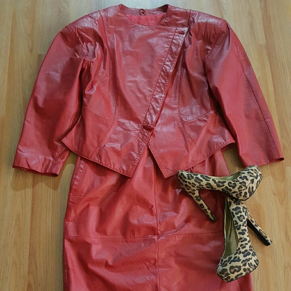 "BAM!!" Red Leather Suit