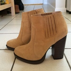 Zara Tan Booties Size 37