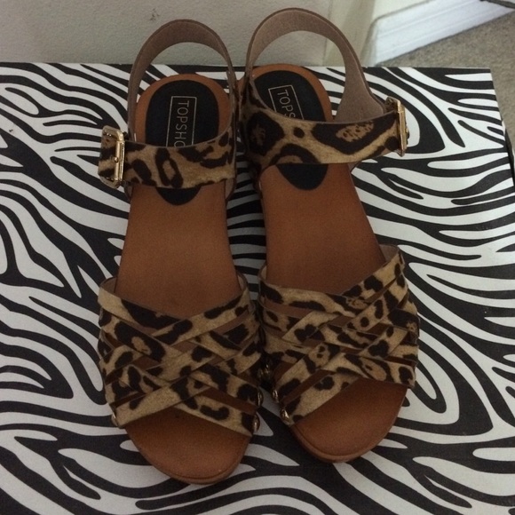 new topshop cheetah print sandals