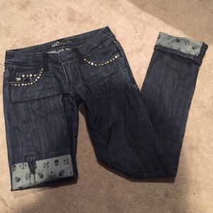 Miss Me Skull design jean