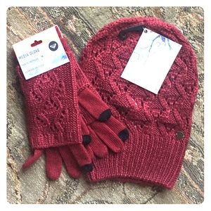 ROXY beanie and texting mittens set!