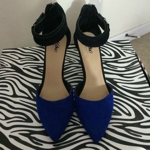 NEW cobalt blue & black heels 🚨 24 hr sale