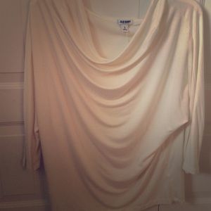 OLD NAVY LONG SLEEVE SIZE L WHITE/CREAM