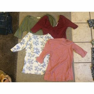 Urban Outfitters 3/4th length sleeve top bundle