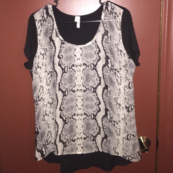 Snake print blouse