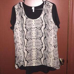Snake print blouse