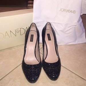 Joan and David black heels