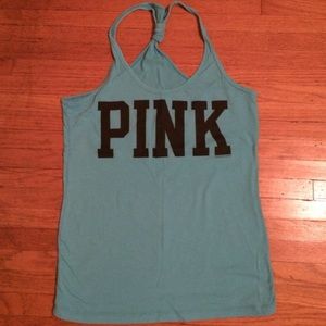 Victoria's Secret Pink Blue Racerback Tank