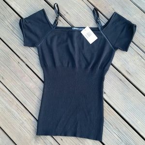 *NWT* GUESS open shoulder sweater top