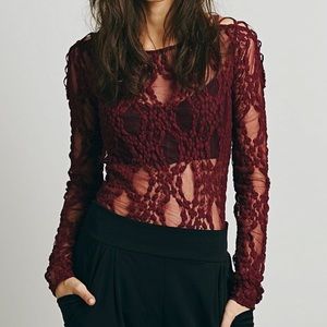 NWT Free People Layers Criss Cross Top