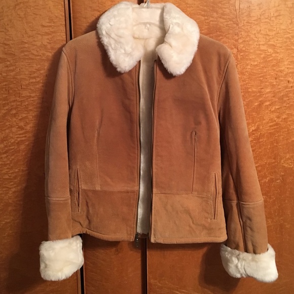 Cute leather coat