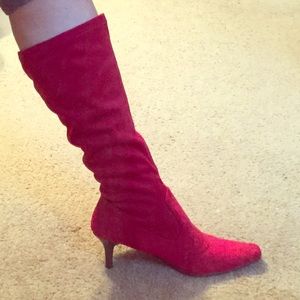Red Suede Boots