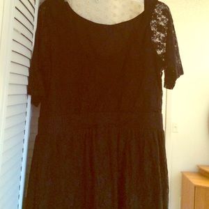 BLACK LACE DRESS XL