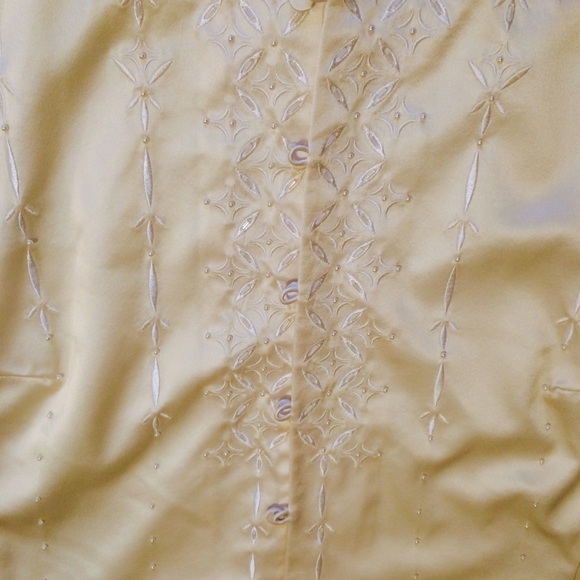 Talbots Ivory Satin Blazer/Jacket - Picture 3 of 4