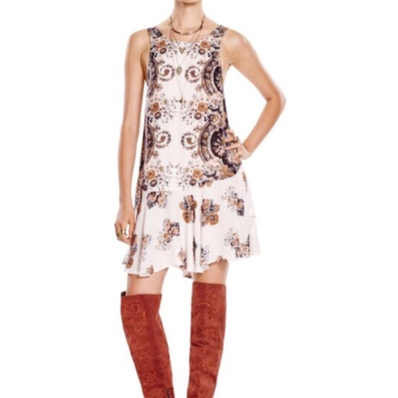 Free People Flounce Print Dress