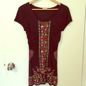 Beaded floral tunic