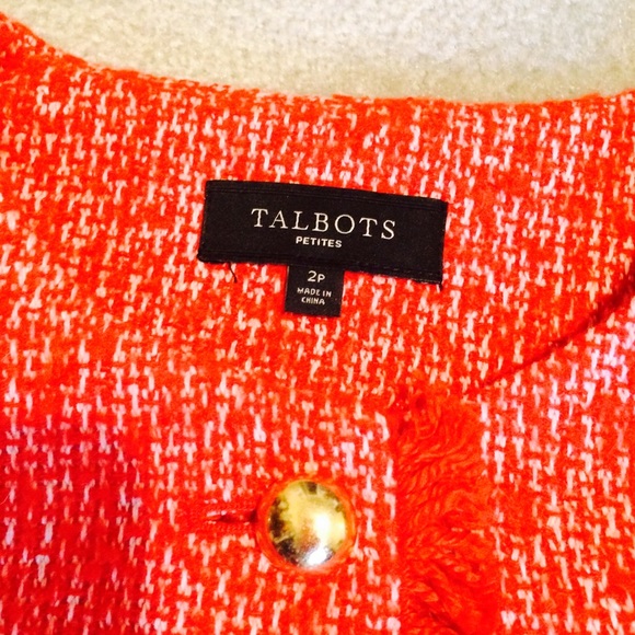 Talbots Red & White Blazer - Picture 3 of 3