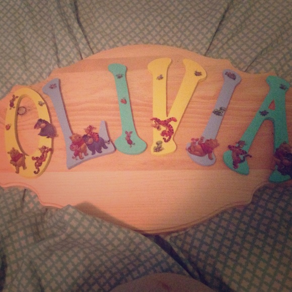 Baby name plate