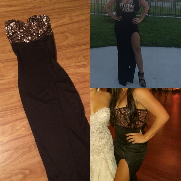 GORGEOUS long dress with leg slit