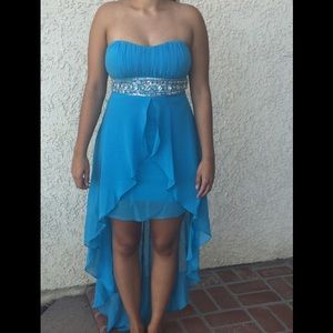 Sky blue homecoming/prom dress