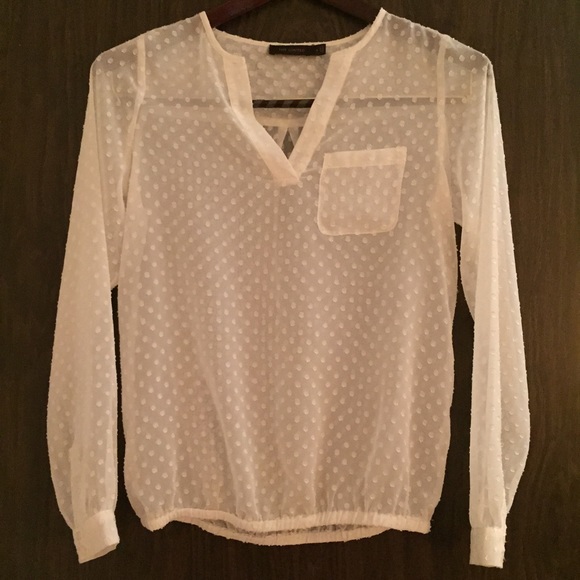 Sheer Eyelet Blouse