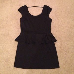 Peplum bodycon dress