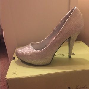 Sarah Jayne silver high heels