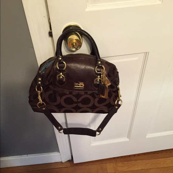 Coach bag with matching wallet.