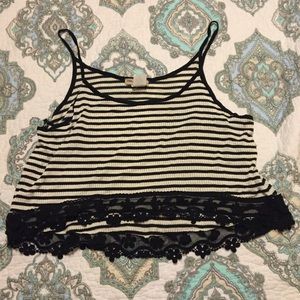 Lace Crop Tee