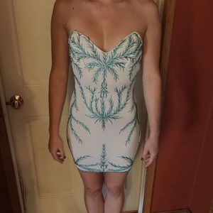 Holt strapless mini dress