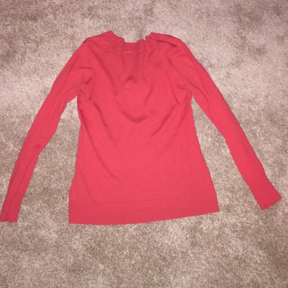 Red orange super soft sweater. - Picture 2 of 4