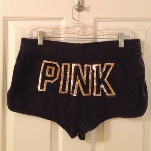 Victoria's Secret ✨ PINK Shorts w/ Gold Sequins