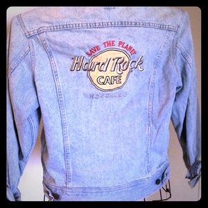 Hard Rock Cafe Denim Jacket size small from 1991.