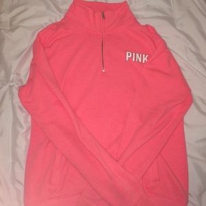 PINK quarter zip sweatshirt