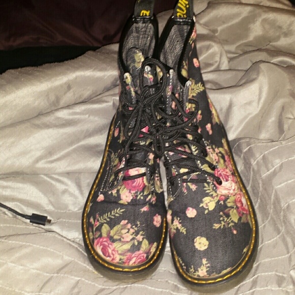 Dr. Martens Floral Boots