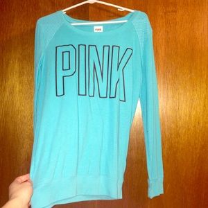 PINK oversized crew neck