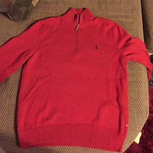 Red Polo Pullover