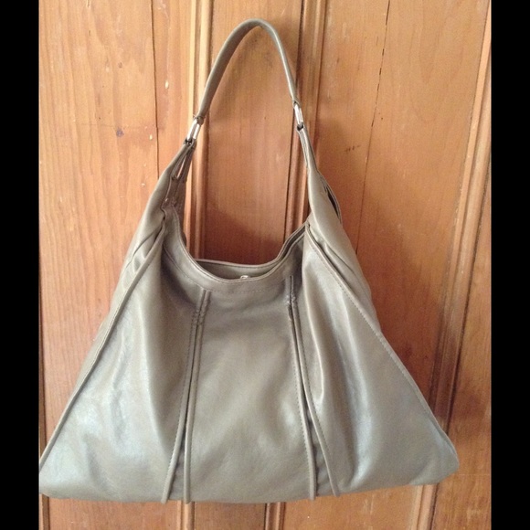 Soft Gray Target Handbag