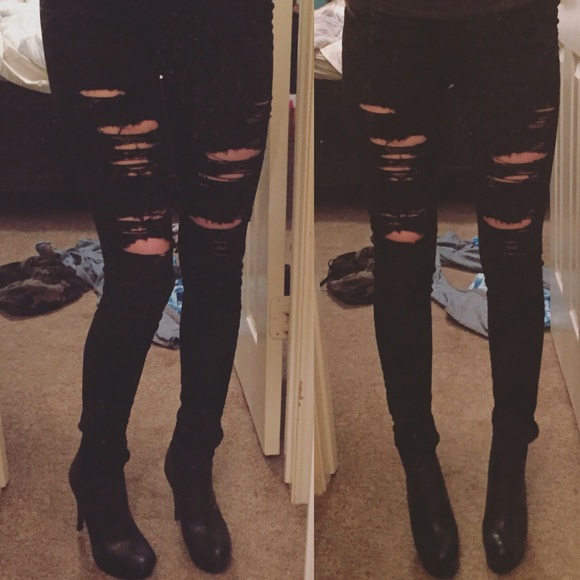 Pacsun black skinnies (pictures being worn APR)