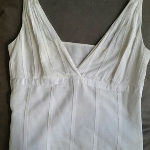 Elie Tahari white gauze - like blouse